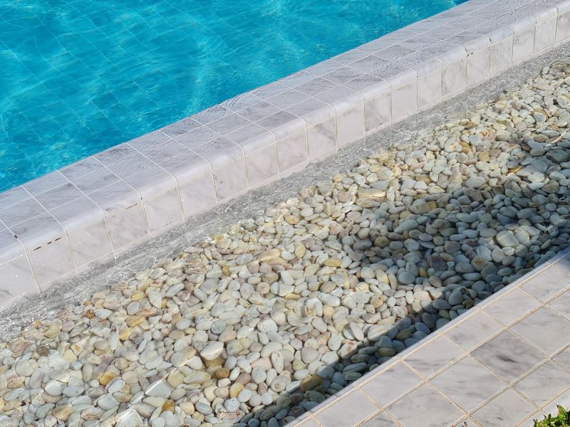 Poolside Hardscaping detail